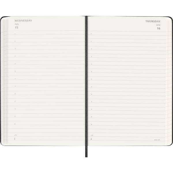 Moleskine 2026/2027 Agenda - Daily, Large Hard Cover, Black