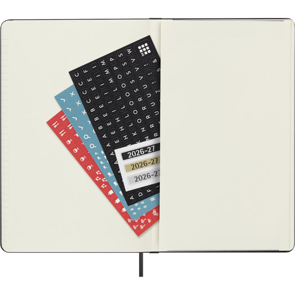 Moleskine 2026/2027 Agenda - Daily, Large Hard Cover, Black