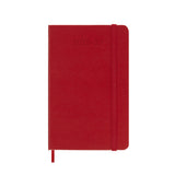 Moleskine 2026/2027 Agenda - Weekly, Pocket Hard Cover, Red