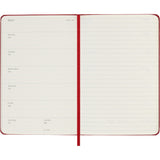 Moleskine 2026/2027 Agenda - Weekly, Pocket Hard Cover, Red