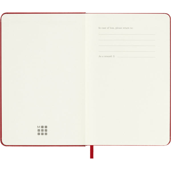 Moleskine 2026/2027 Agenda - Weekly, Pocket Hard Cover, Red