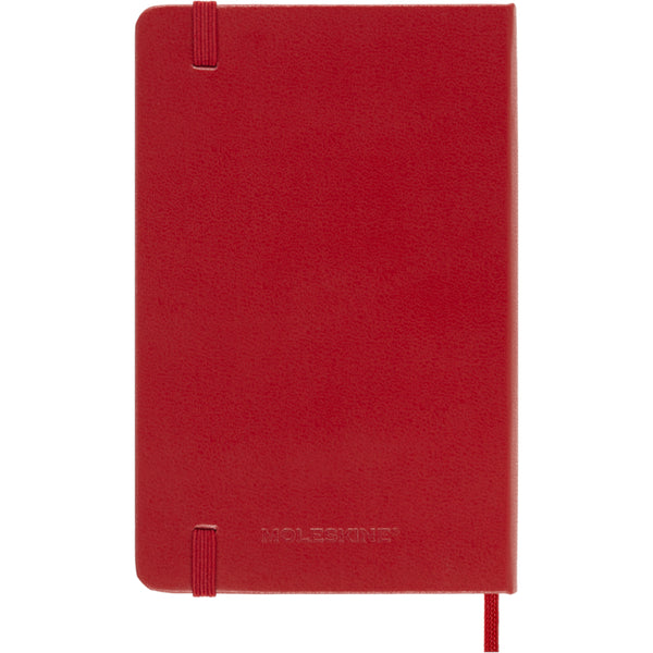 Moleskine 2026/2027 Agenda - Weekly, Pocket Hard Cover, Red