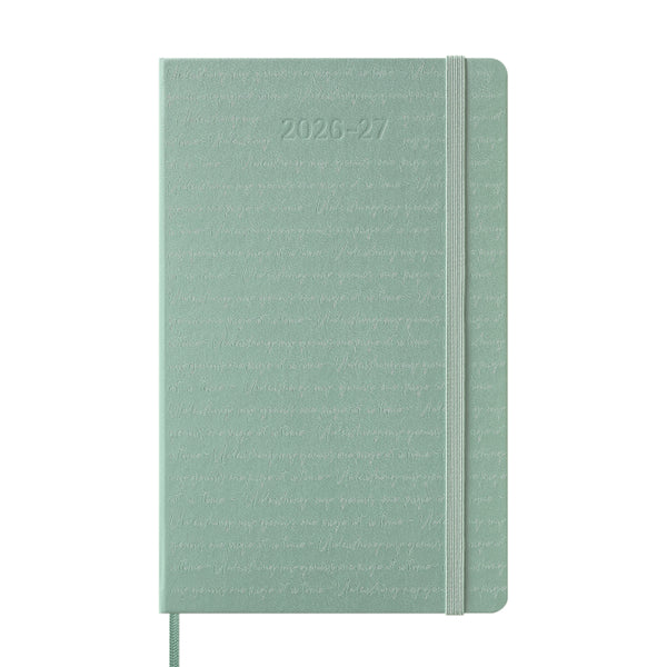 Moleskine 2026/2027 Agenda - Weekly, Large Hard Cover, Sage Green
