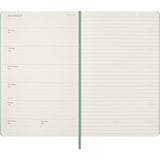 Moleskine 2026/2027 Agenda - Weekly, Large Hard Cover, Sage Green