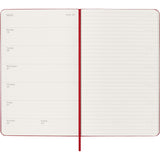 Moleskine 2026/2027 Agenda - Weekly, Large Hard Cover, Red