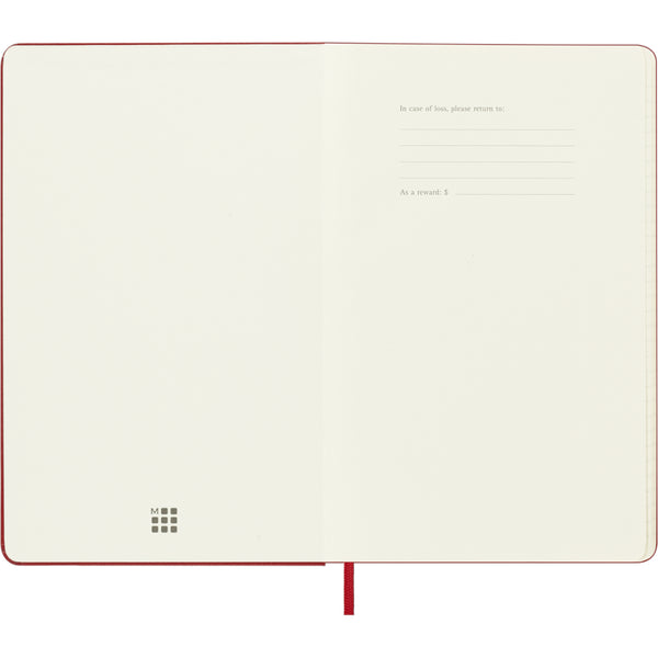 Moleskine 2026/2027 Agenda - Weekly, Large Hard Cover, Red