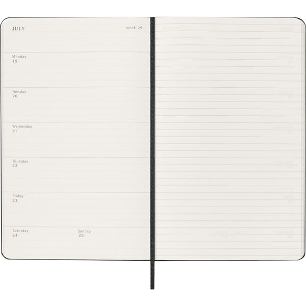 Moleskine 2026/2027 Agenda - Weekly, Pocket Soft Cover, Black
