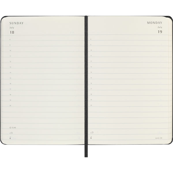 Moleskine 2027 Agenda - Daily, Pocket Hard Cover, Black