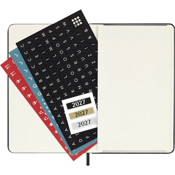 Moleskine 2027 Agenda - Daily, Pocket Hard Cover, Black
