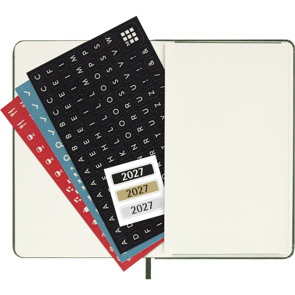 Moleskine 2027 Agenda - Daily, Pocket Hard Cover, Green