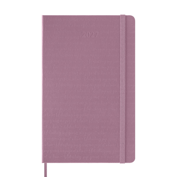 Moleskine 2027 Agenda - Daily, Large Hard Cover, Majestic Pink