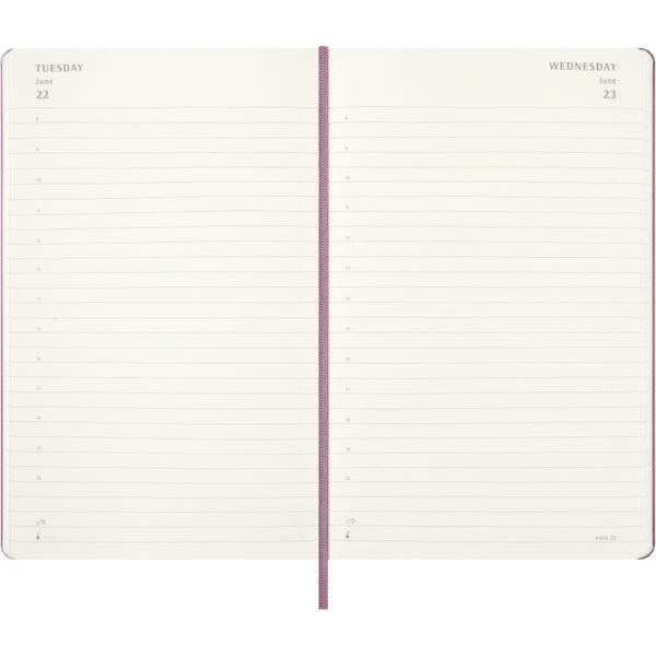 Moleskine 2027 Agenda - Daily, Large Hard Cover, Majestic Pink