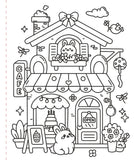 Peter Pauper Press Large Print Colouring Book - Cozy & Comfy