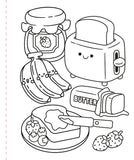 Peter Pauper Press Large Print Colouring Book - Cozy & Comfy
