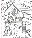 Peter Pauper Press Large Print Colouring Book - Cozy & Comfy