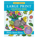 Peter Pauper Press Large Print Colouring Book - Home Sweet Home