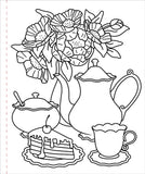 Peter Pauper Press Large Print Colouring Book - Home Sweet Home