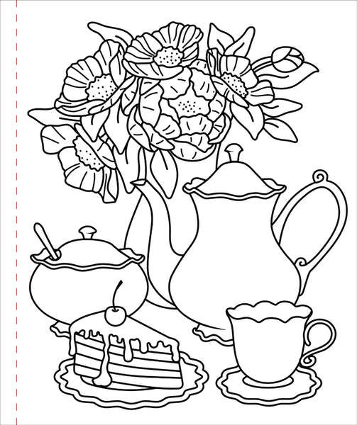 Peter Pauper Press Large Print Colouring Book - Home Sweet Home