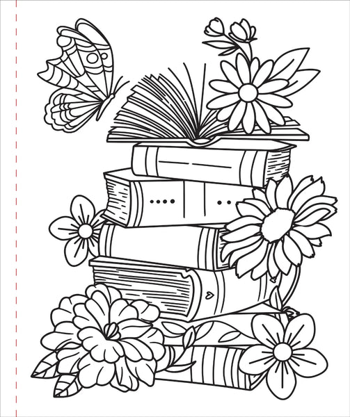 Peter Pauper Press Large Print Colouring Book - Home Sweet Home