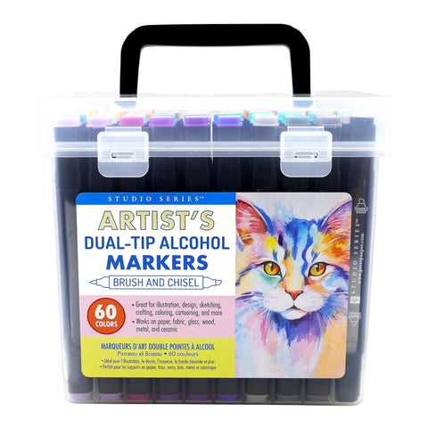 Studio Series Artist's Dual-Tip Alcohol Markers 60pk