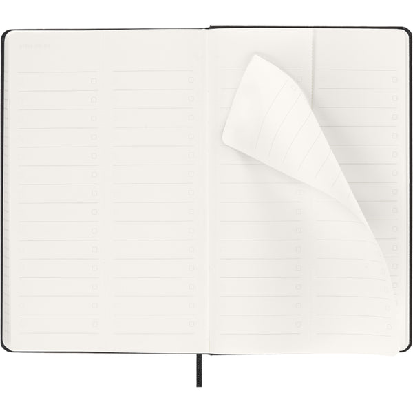 Moleskine 2027 PRO Agenda - Weekly Vertical, Large Hard Cover, Black