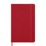 Moleskine 2027 Agenda - Weekly, Large Hard Cover, Red
