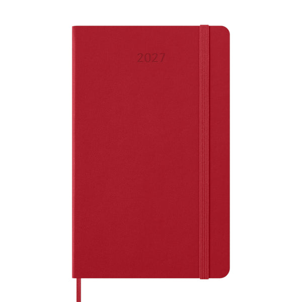 Moleskine 2027 Agenda - Weekly, Large Hard Cover, Red