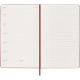 Moleskine 2027 Agenda - Weekly, Large Hard Cover, Red