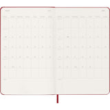 Moleskine 2027 Agenda - Weekly, Large Hard Cover, Red