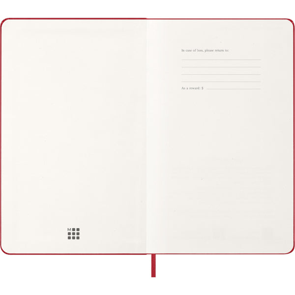 Moleskine 2027 Agenda - Weekly, Large Hard Cover, Red