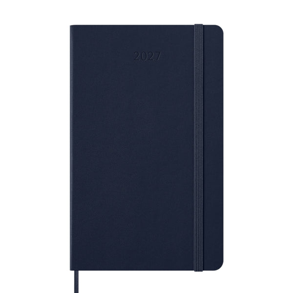 Moleskine 2027 Agenda - Weekly, Large Hard Cover, Sapphire