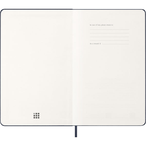 Moleskine 2027 Agenda - Weekly, Large Hard Cover, Sapphire