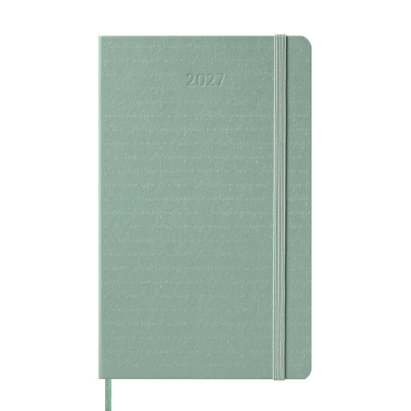Moleskine 2027 Agenda - Weekly, Large Hard Cover, Sage Green