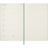Moleskine 2027 Agenda - Weekly, Large Hard Cover, Sage Green