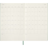 Moleskine 2027 Agenda - Weekly, Large Hard Cover, Sage Green