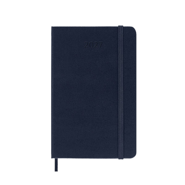 Moleskine 2027 Agenda - Weekly, Pocket Hard Cover, Sapphire