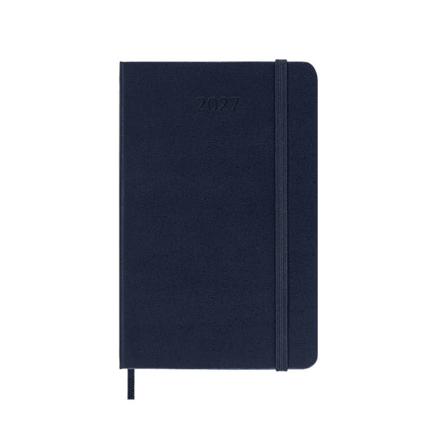 Moleskine 2027 Agenda - Weekly, Pocket Hard Cover, Sapphire