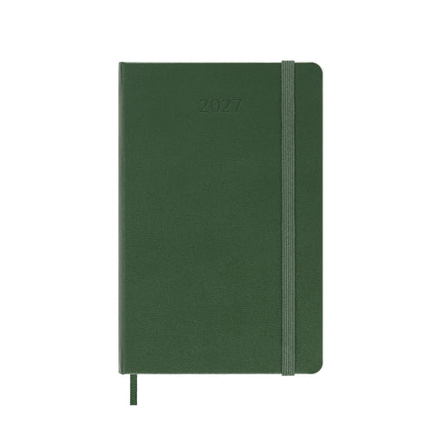 Moleskine 2027 Agenda - Weekly, Pocket Hard Cover, Green