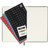 Moleskine 2027 Agenda - Weekly, Pocket Hard Cover, Green