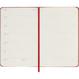 Moleskine 2027 Agenda - Weekly, Pocket Hard Cover, Red
