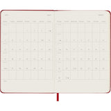Moleskine 2027 Agenda - Weekly, Pocket Hard Cover, Red