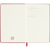 Moleskine 2027 Agenda - Weekly, Pocket Hard Cover, Red