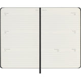 Moleskine 2027 Agenda - Weekly Horizontal, Pocket Hard Cover, Black