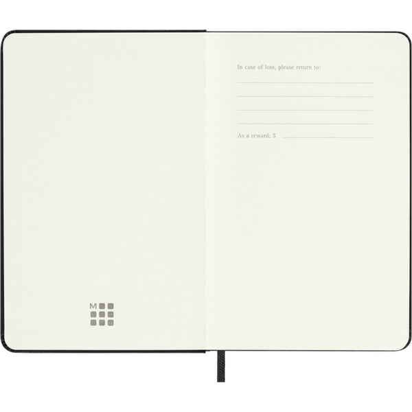 Moleskine 2027 Agenda - Weekly Horizontal, Pocket Hard Cover, Black