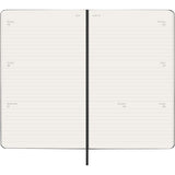 Moleskine 2027 Agenda - Weekly Horizontal, Large Hard Cover, Black