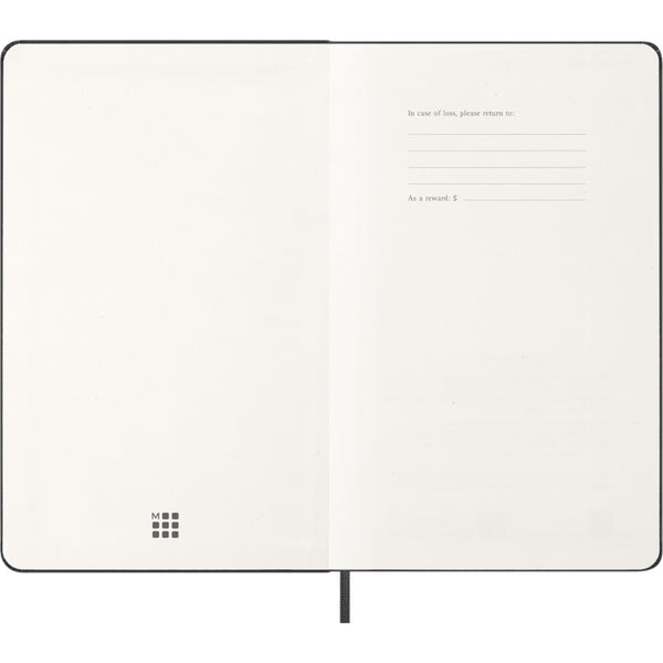 Moleskine 2027 Agenda - Weekly Horizontal, Large Hard Cover, Black