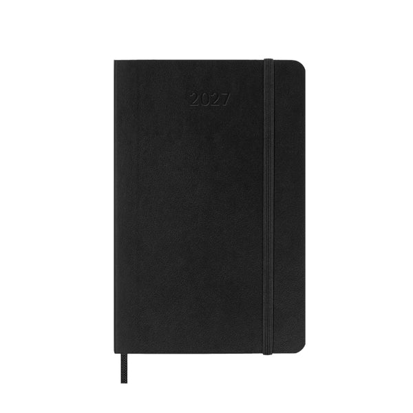 Moleskine 2027 Agenda - Weekly, Pocket Soft Cover, Black