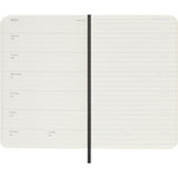 Moleskine 2027 Agenda - Weekly, Pocket Soft Cover, Black