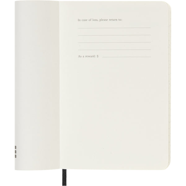 Moleskine 2027 Agenda - Weekly, Pocket Soft Cover, Black