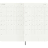 Moleskine 2027 Agenda - Weekly, Large Soft Cover, Black
